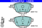 13.0470-2616.2 Brzdové destičky ATE Ceramic ATE