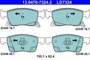 13.0470-7324.2 Brzdové destičky ATE Ceramic ATE