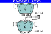 13.0470-7333.2 Brzdové destičky ATE Ceramic ATE