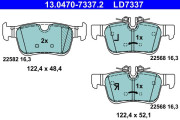 13.0470-7337.2 Sada brzdových destiček, kotoučová brzda ATE Ceramic ATE