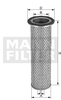 C 12 100 x Filtr - sekundární vzduch MANN-FILTER
