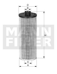 HU 712 x Olejový filtr MANN-FILTER