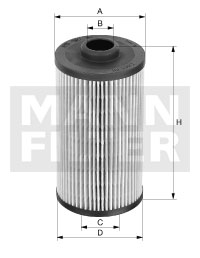 HU 816/1 x Olejový filtr MANN-FILTER