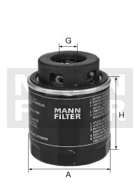 W 712/90 MANN-FILTER olejový filter W 712/90 MANN-FILTER