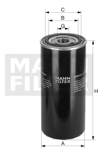 WD 962/21 Filtr, pracovní hydraulika MANN-FILTER