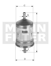 WK 66/1 Palivový filtr MANN-FILTER