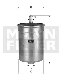 WK 56/3 MANN-FILTER palivový filter WK 56/3 MANN-FILTER