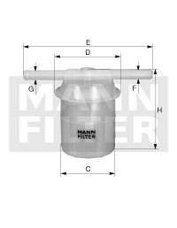 WK 32/3 Palivový filtr MANN-FILTER