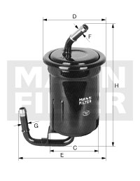 WK 614/7 Palivový filtr MANN-FILTER