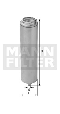 WK 519 MANN-FILTER palivový filter WK 519 MANN-FILTER