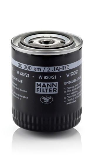 W 930/21 Olejový filtr MANN-FILTER