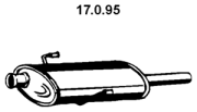 17.0.95 Střední tlumič výfuku EBERSPÄCHER