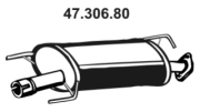 47.306.80 EBERSPÄCHER stredný tlmič výfuku 47.306.80 EBERSPÄCHER