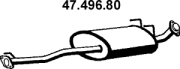 47.496.80 Střední tlumič výfuku EBERSPÄCHER