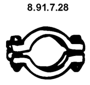 8.91.7.28 EBERSPÄCHER spojka trubiek výfukového systému 8.91.7.28 EBERSPÄCHER