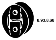 8.93.8.68 Pojistny krouzek, tlumic vyfuku EBERSPÄCHER