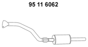 95 11 6062 Predni tlumic vyfuku EBERSPÄCHER