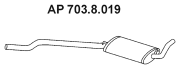 703.8.019 Střední tlumič výfuku EBERSPÄCHER