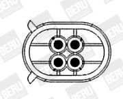 LE645 BorgWarner (BERU) ventilátor chladenia motora LE645 BorgWarner (BERU)