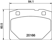 T0810 Sada brzdových destiček, kotoučová brzda PAGID