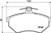 T5050 Sada brzdových destiček, kotoučová brzda PAGID