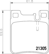 T1050 Sada brzdových destiček, kotoučová brzda PAGID