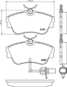 T5140 Sada brzdových destiček, kotoučová brzda PAGID