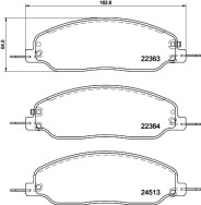 T2525 Sada brzdových destiček, kotoučová brzda PAGID
