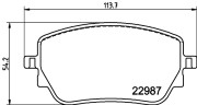 T2797 PAGID sada brzdových platničiek kotúčovej brzdy T2797 PAGID