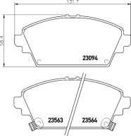 T3111 Sada brzdových destiček, kotoučová brzda PAGID