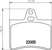 T9106 Sada brzdových destiček, kotoučová brzda PAGID