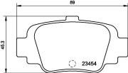 T1471 Sada brzdových destiček, kotoučová brzda PAGID