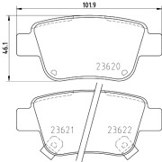 T3130 Sada brzdových destiček, kotoučová brzda PAGID