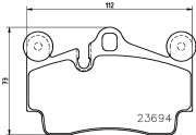 T5150 Sada brzdových destiček, kotoučová brzda PAGID