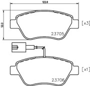 T5162 Sada brzdových destiček, kotoučová brzda PAGID