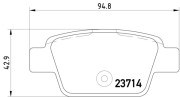 T5165 Sada brzdových destiček, kotoučová brzda PAGID