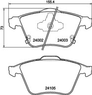 T1419 Sada brzdových destiček, kotoučová brzda PAGID