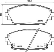 T4190 Sada brzdových destiček, kotoučová brzda PAGID