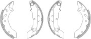 Q0975 Sada brzdových čelistí Shoe Kit PAGID