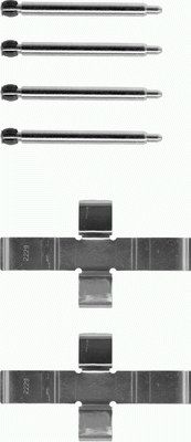 K0001 Sada příslušenství, obložení kotoučové brzdy PAGID