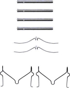 K0044 Sada příslušenství, obložení kotoučové brzdy PAGID