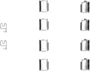 K0119 Sada příslušenství, obložení kotoučové brzdy PAGID