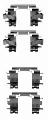 K0124 Sada příslušenství, obložení kotoučové brzdy PAGID