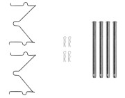 K0711 Sada příslušenství, obložení kotoučové brzdy PAGID