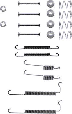 X0198 Sada příslušenství, brzdové čelisti PAGID