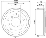 63907 Brzdový buben PAGID