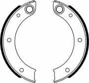 H1712 Sada brzdových čelistí, parkovací brzda PAGID