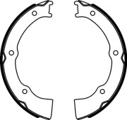 H1789 Sada brzdových čelistí, parkovací brzda PAGID