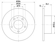 50408 Brzdový kotouč PAGID