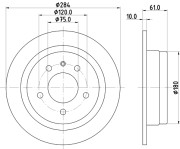 50409 Brzdový kotouč PAGID